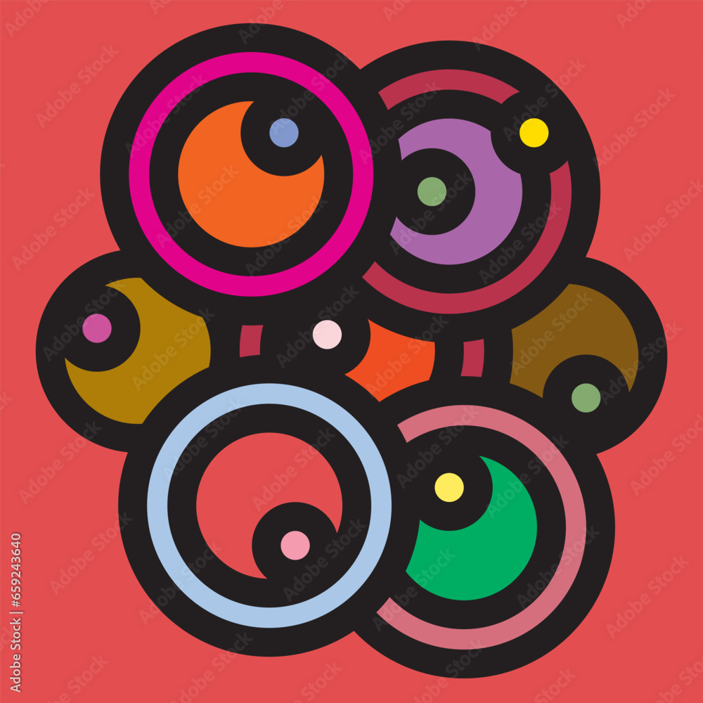 modern creative abstraction eye on color background modern creative abstraction eye on color background