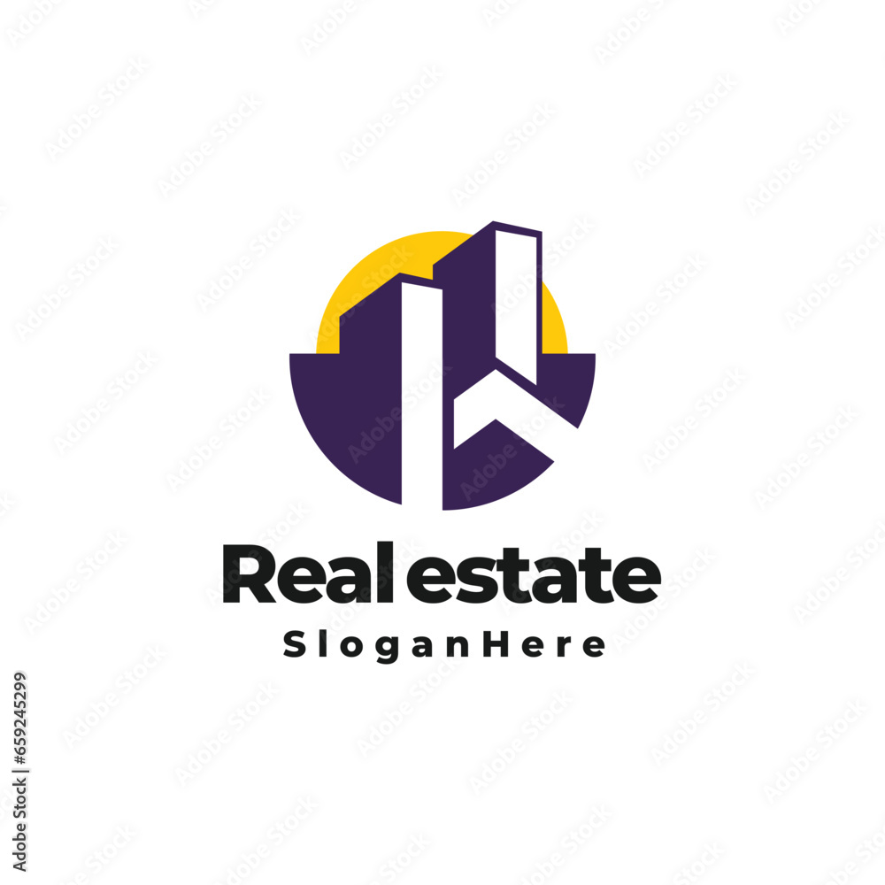 real estate propetry construction modern logo vector real estate propetry construction modern logo vector
