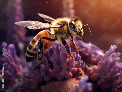 bees hover on flowers © carlesroom