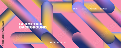 Trendy color overlapping lines abstract background. Vector Illustration For Wallpaper, Banner, Background, Card, Book Illustration, landing page