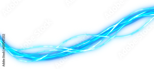  Speed Blue Neon Line Art