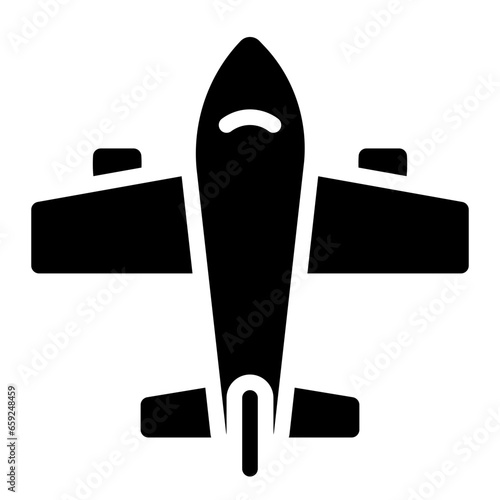 Aircraft Airplane solid glyph icon