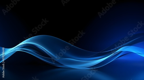 Abstract blue wave, abstract blue waves background, Elegant background for business tech presentations, Futuristic technology style, dark background., abstract blue background,