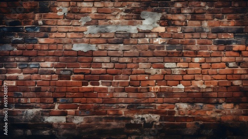 Aesthetic brick wall background