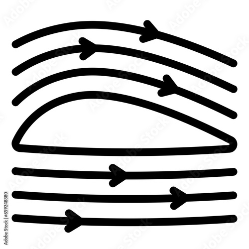 Aerodynamic Profile outline icon