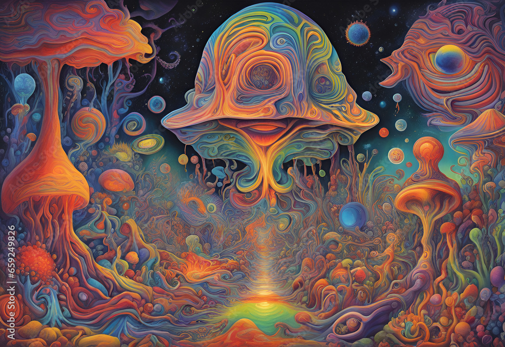 Art about mind-opening substances,psychedelic art