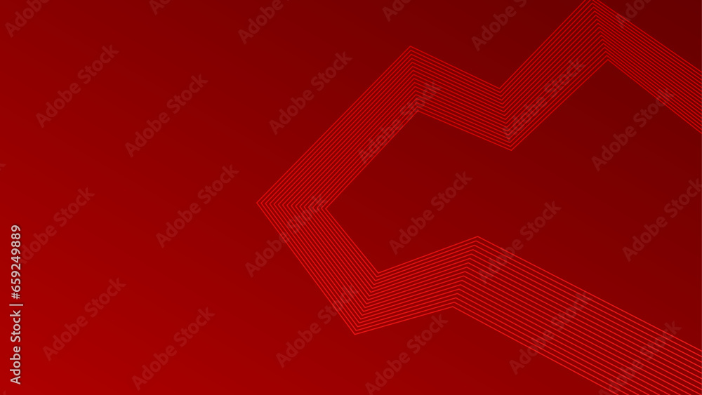 3D Red techno abstract background overlap layer on dark space with glowing lines shape decoration. Modern graphic design element future style concept for banner, flyer, card, or brochure cover 3D Red techno abstract background overlap layer on dark space with glowing lines shape decoration. Modern graphic design element future style concept for banner, flyer, card, or brochure cover