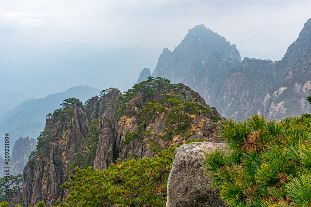 Naklejka premium Landscape of Mountains in China