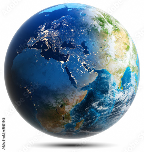 Fototapeta Naklejka Na Ścianę i Meble -  World globe - Europe, Africa, Asia