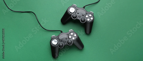 Modern controllers on green...