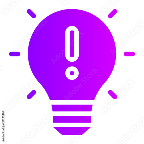 lighbulb gradient icon