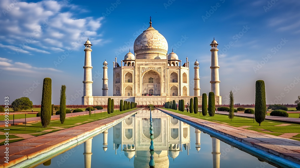 Obraz premium Beautiful Taj Mahal India Agra