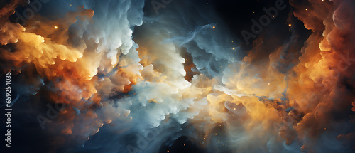 Abstract colorful wallpaper 21:9 , Galaxy design realistic image, AI-generated illustrations of colorful galaxies, supernovas, stars and planets in the universe.