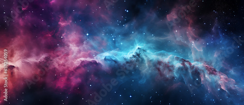 Abstract colorful wallpaper 21:9 , Galaxy design realistic image, AI-generated illustrations of colorful galaxies, supernovas, stars and planets in the universe.