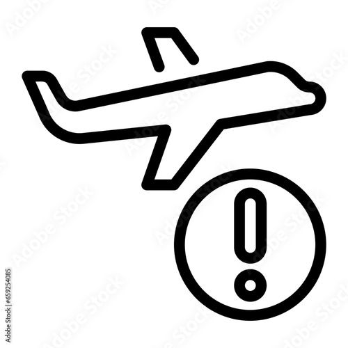 airplane line icon