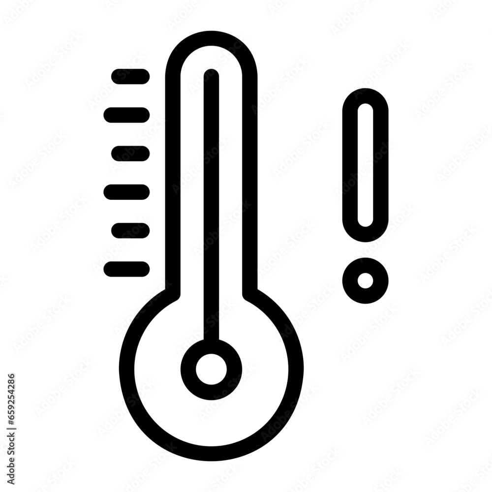 temperature line icon