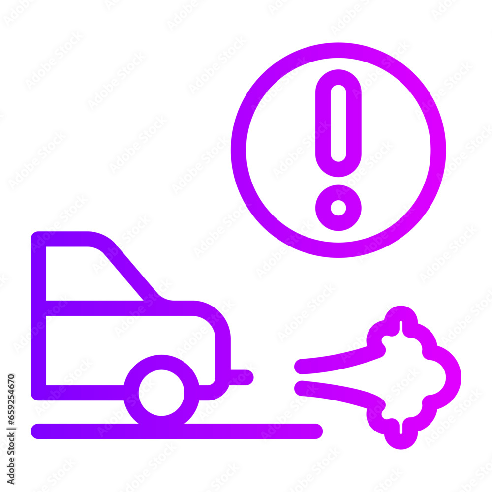 pollution gradient icon