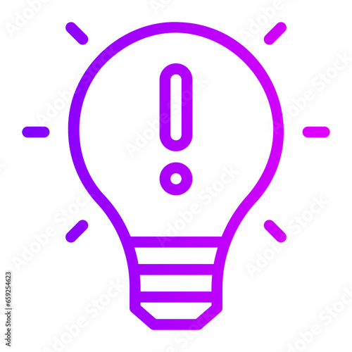 lighbulb gradient icon