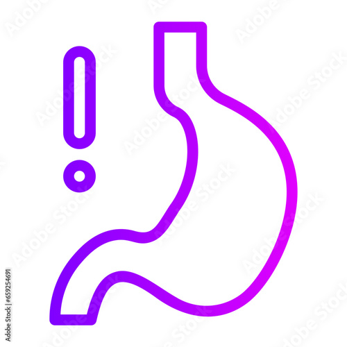 stomach gradient icon