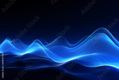 blue waves on coding images for computer graphics