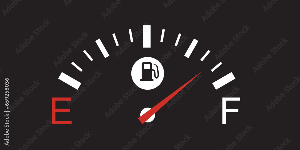 Gas meter fuel gauges. Full tank gauge vector icon. Car dashboard petrol petrol dial Gas meter fuel gauges. Full tank gauge vector icon. Car dashboard petrol petrol dial