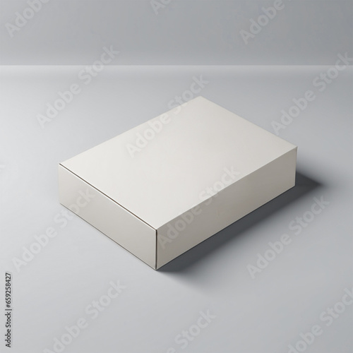 a packaging with a blank label, for mockup or editing company logos and brands © Andry