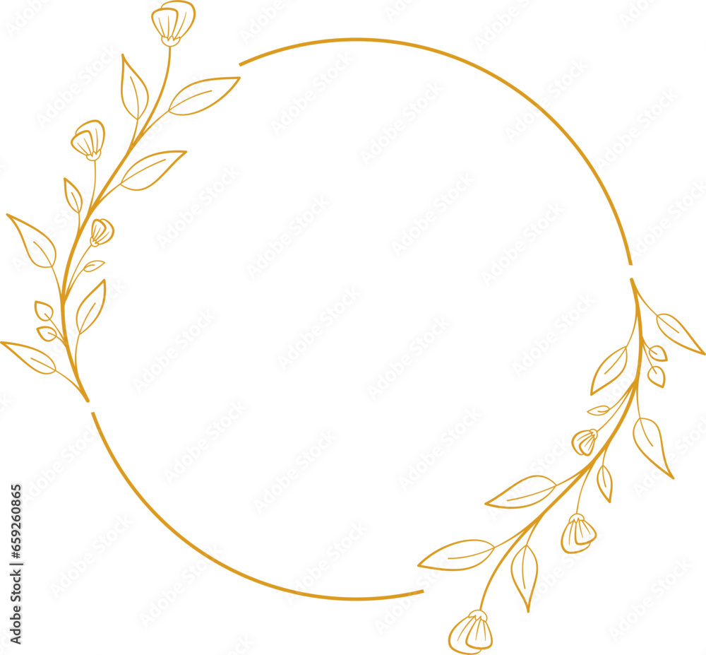 Floral wedding frame border wreath Floral wedding frame border wreath
