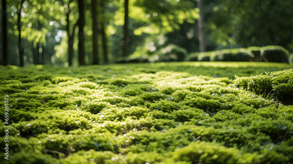 Green Carpet of Neatly Trimmed Grass Green Carpet of Neatly Trimmed Grass