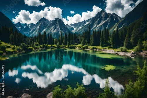 lake in the mountains © qaiser