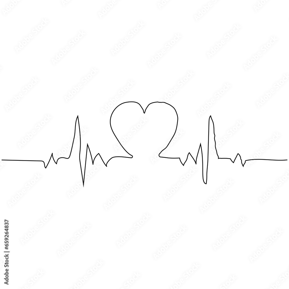 heartbeat love art. Heartbeat pulse line royalty vector design. Heartbeat shape design