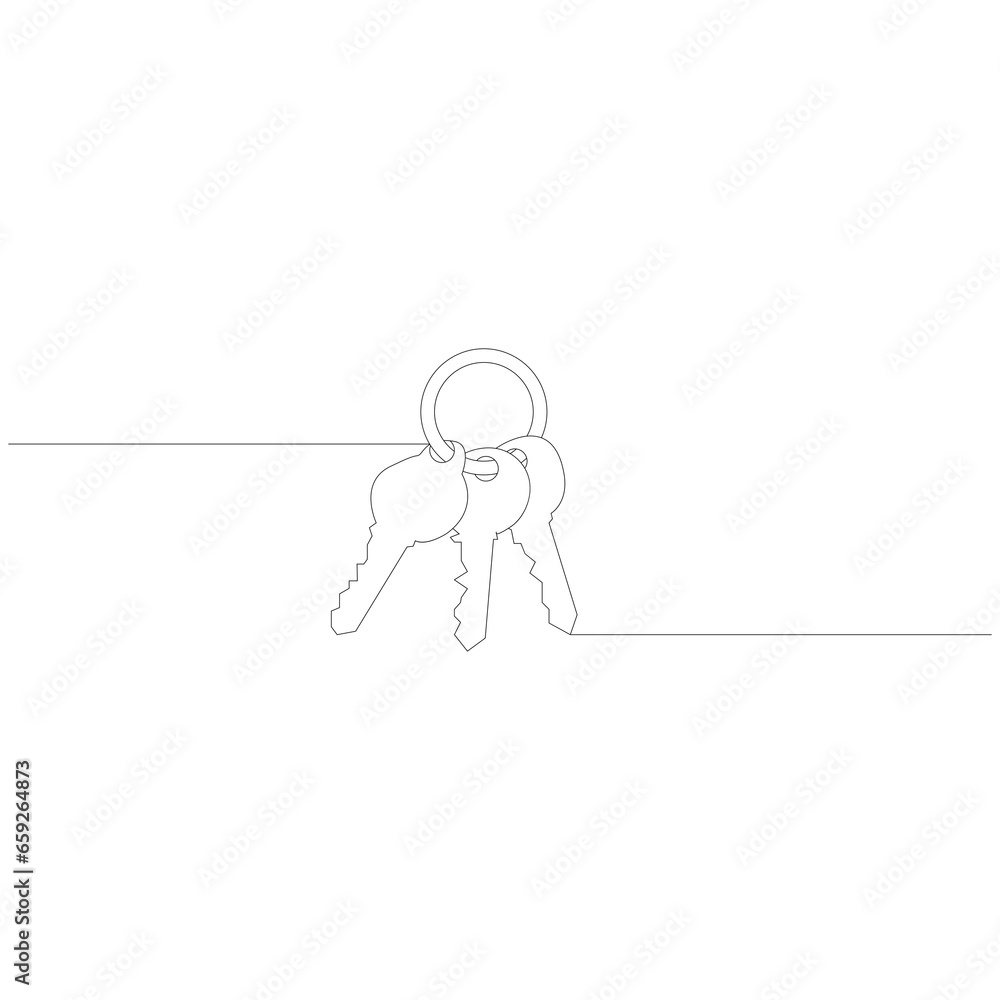 Key Line Icon - Editable Stroke Key Line Icon - Editable Stroke