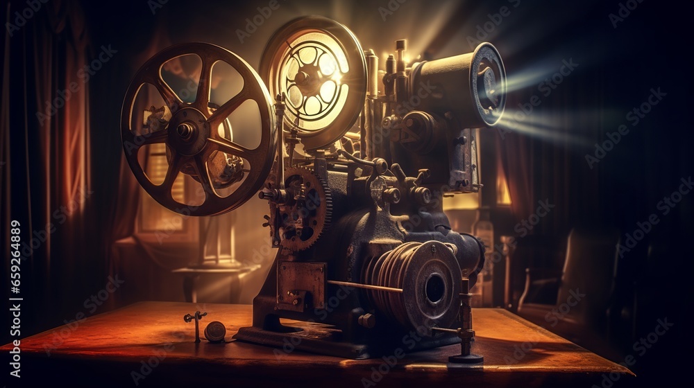 Fototapeta premium Old film projector