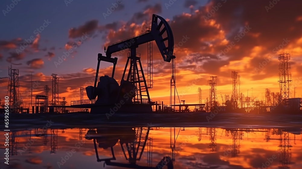 Oil pump oil rig energy industrial machine for petroleum