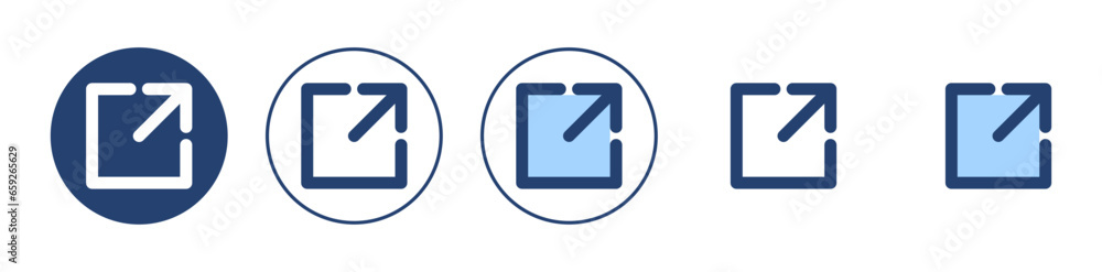 External link icon vector. link sign and symbol. hyperlink symbol External link icon vector. link sign and symbol. hyperlink symbol
