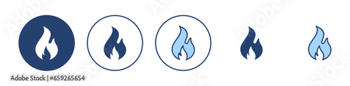 Fire icon vector. fire sign and symbol