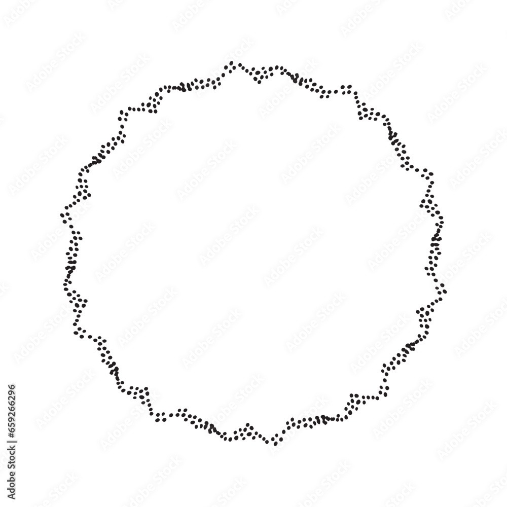 Scandi wreath in quirky vector style isolated on white background. Decorative frames for playful antique graphics. Monochrome ornate quirky illustration. Scandi wreath in quirky vector style isolated on white background. Decorative frames for playful antique graphics. Monochrome ornate quirky illustration.