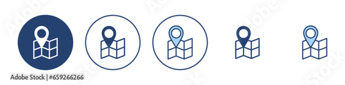 Maps and pin icon vector. location sign and symbol. geo locate, pointer icon.