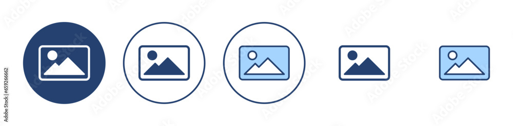 Picture icon vector. photo gallery sign and symbol. image icon Picture icon vector. photo gallery sign and symbol. image icon