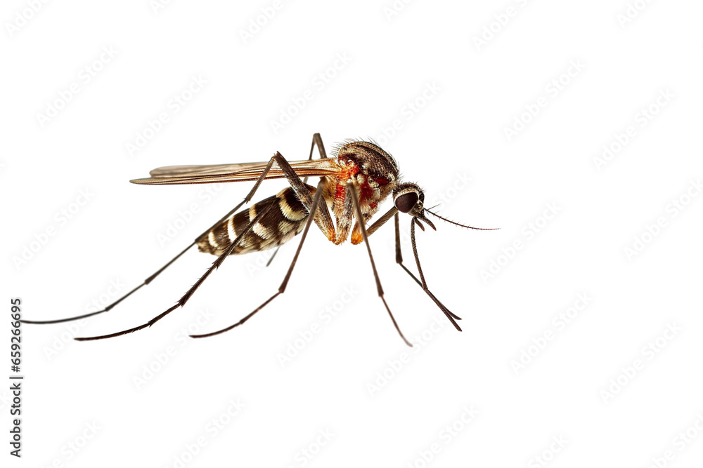 Close-up side view of mosquito, isolated PNG Close-up side view of mosquito, isolated PNG