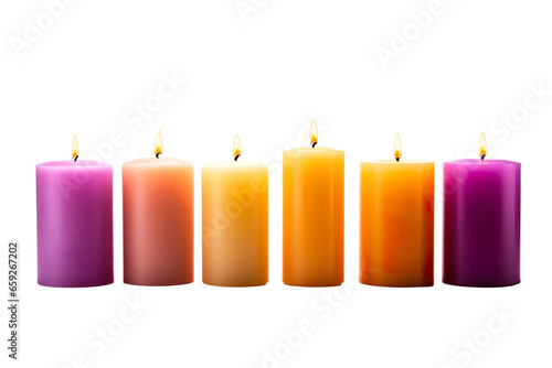 candles isolated on white background PNG