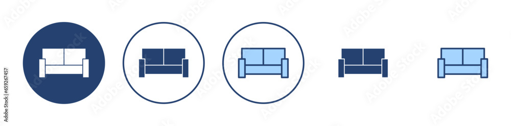 Sofa icon vector. sofa sign and symbol. furniture icon Sofa icon vector. sofa sign and symbol. furniture icon