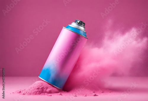 Pink Spray Can,
 Pink Aerosol Container,
Pastel Paint Spray Bottle,
 Touch Spray Paint photo