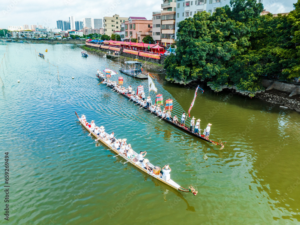 Dongxiu Julong Race Dragon Boat, Nanhai District, Foshan City, Guangdong Province, China