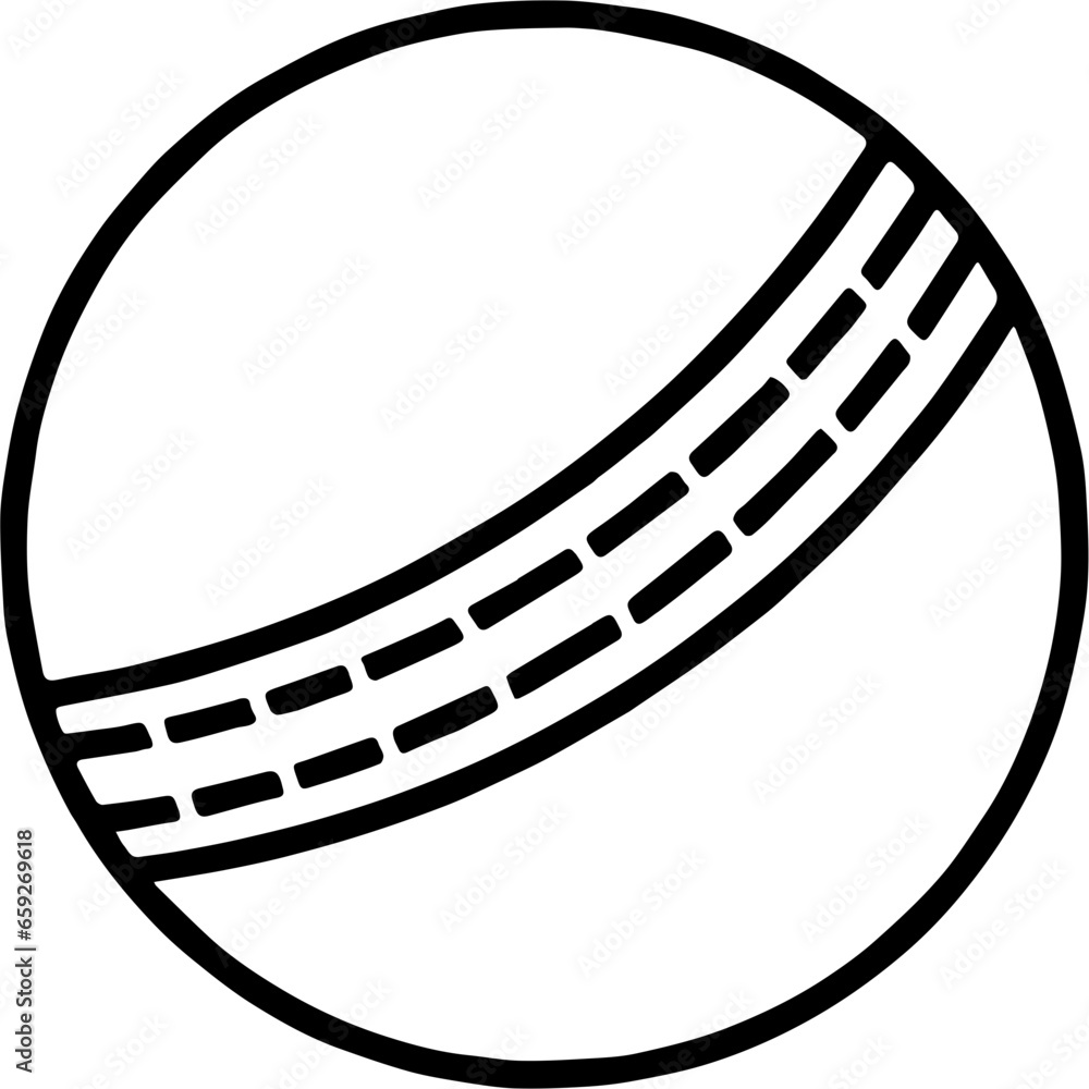 Fototapeta premium cricket ball icon,svg icon of cricket ball