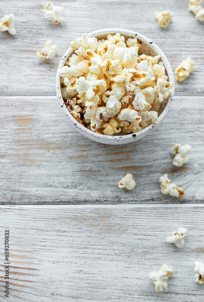 Tasty salted homemade popcorn Tasty salted homemade popcorn