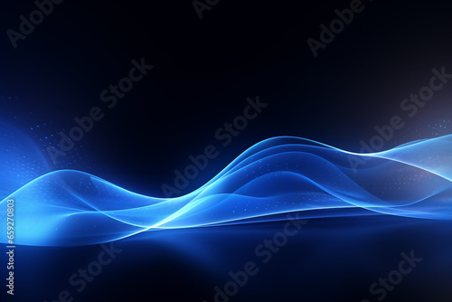 Dark blue abstract wave, background or pattern, creative design template