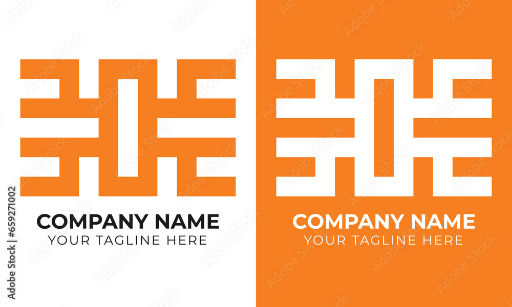 Corporate modern minimal monogram abstract business logo design template Corporate modern minimal monogram abstract business logo design template