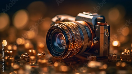 Capturing Moments: Exploring the Art of Photography with Vintage & Digital Cameras, generative AI