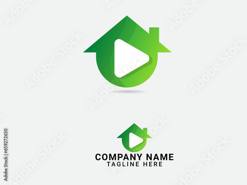 Music room logo design. Home song. Home music. Premium template. Song. Tone. Real estate. Building. House song. Creative. Finance. Colorful. Play song