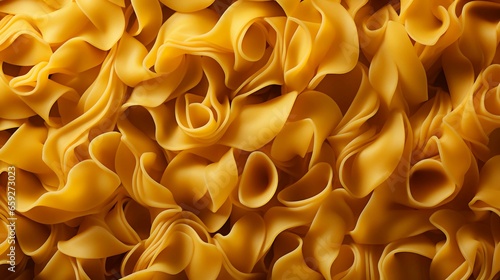 Texture of yellow durum wheat pasta background